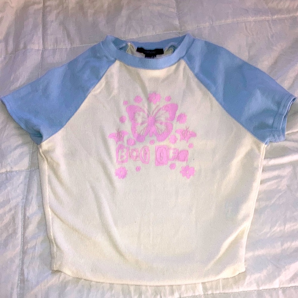 Forever 21 bug off baseball tee